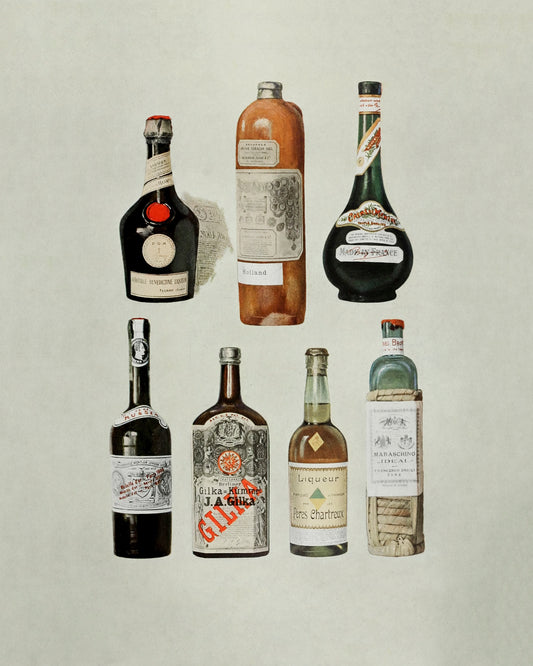 Vintage Liquor Bottles